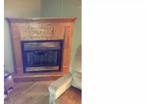 Ventless Propane Corner Fireplace